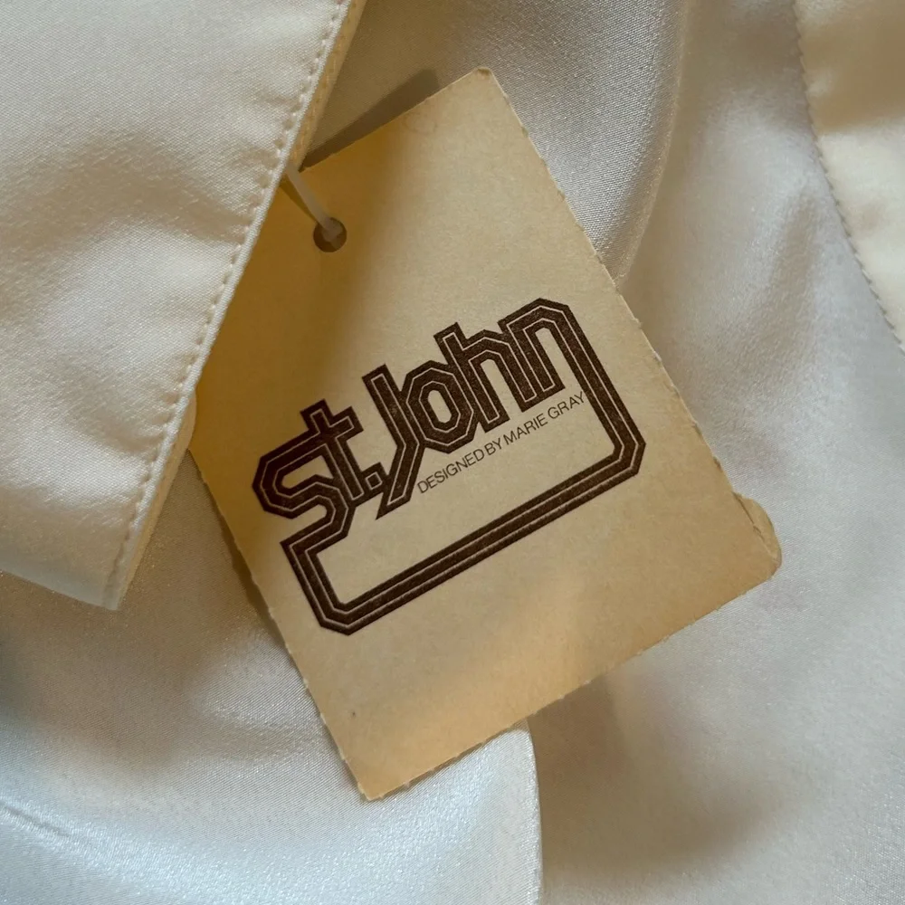 Vintage St. John Blouse Designed by Marie Gray Top New Size 8 - Picture 7 of 8